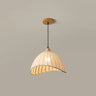 Scandinavian Dining Room Fabric White Dome Pendant Light Image - 18
