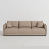 Scandinavian Gray Square Arm Memory Foam Fill Sofa Image - 18