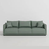 Scandinavian Gray Square Arm Memory Foam Fill Sofa Image - 19