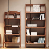 Scandinavian Mimimalist Wood Ladder Vertical Bookshelf Rack Image - 1