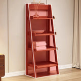 Scandinavian Mimimalist Wood Ladder Vertical Bookshelf Rack Image - 8
