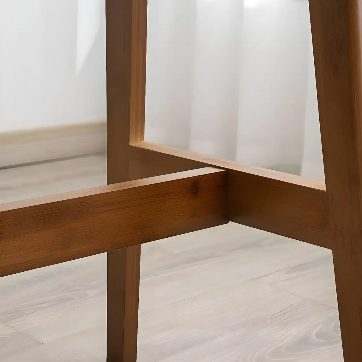 Scandinavian Minimalist Wood Counter Height Bar Table Image - 3