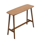 Scandinavian Minimalist Wood Counter Height Bar Table Image - 5