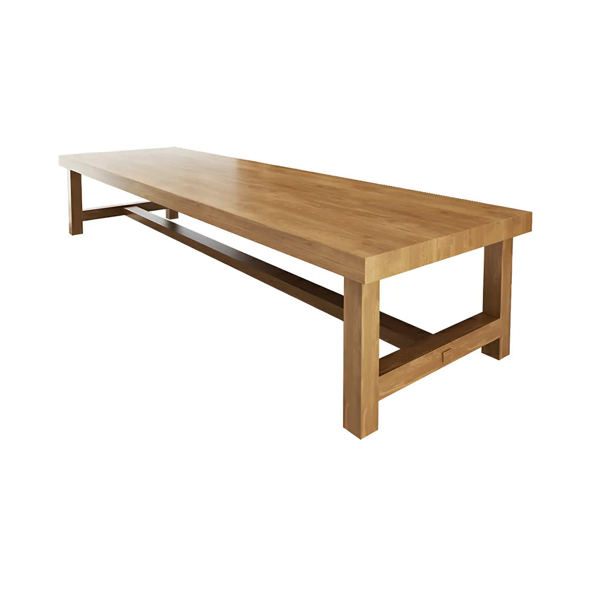 Scandinavian Multi-Person Rectangle Wooden Meeting Desk Image - 5