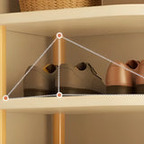 Scandinavian Multi-Tier Wooden Freestanding Shoe Rack Image - 10