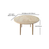 Scandinavian Natural Rubber Wood Extendable Dining Table Image - 13