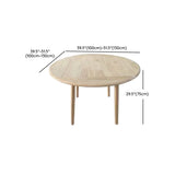 Scandinavian Natural Rubber Wood Extendable Dining Table Image - 15