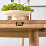 Scandinavian Natural Rubber Wood Extendable Dining Table Image - 9