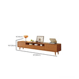 Scandinavian Natural Wood Cabinet Drawers TV Stand Image - 16