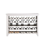 Scandinavian Open Wood Hallway Large Shoe Rack Storage Image - 11