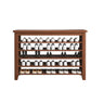 Scandinavian Open Wood Hallway Large Shoe Rack Storage Image - 5