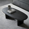 Scandinavian Oval Manufactured Wood Coffee Table Image - 4