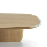 Scandinavian Pine Wood Rectangular Coffee Table Image - 7