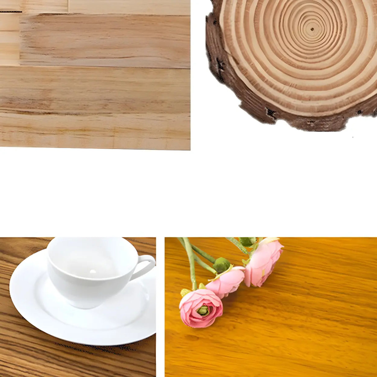 Scandinavian Pine Wood Rectangular Coffee Table Image - 8