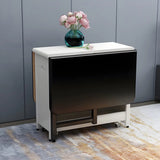 Scandinavian Rectangle Rubberwood Folding  Dining Table Image - 11
