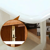 Scandinavian Rectangle Rubberwood Folding  Dining Table Image - 12