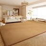 Scandinavian Rectangle Woven Beige Plaid Area Rug Image - 3