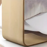 Scandinavian Rectangular Wood Multi-Use C Table Side Table Image - 10