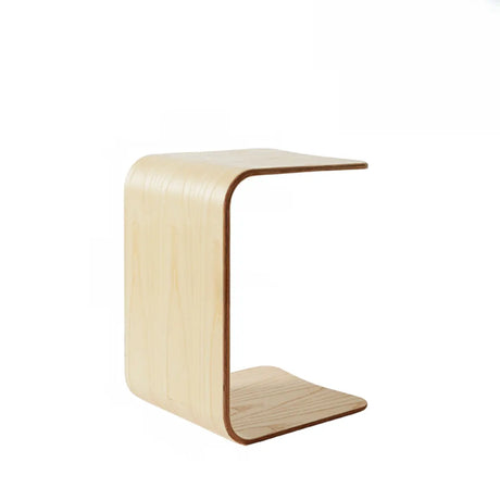 Scandinavian Rectangular Wood Multi-Use C Table Side Table Image - 2