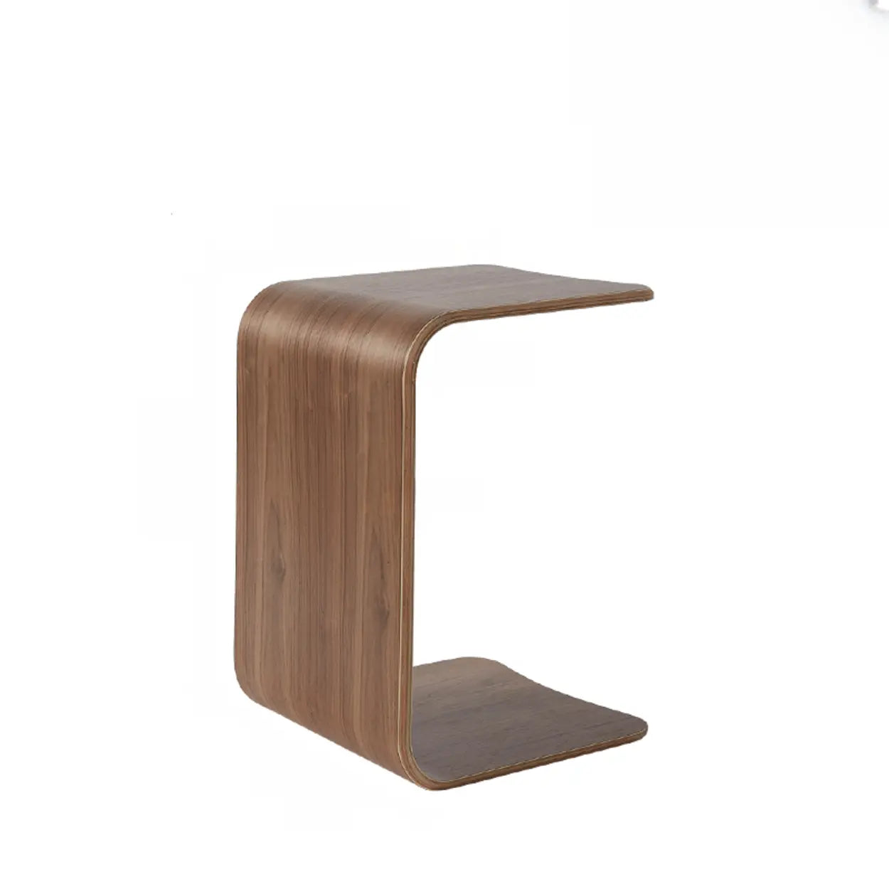 Scandinavian Rectangular Wood Multi-Use C Table Side Table Image - 5