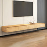 Scandinavian Rectangular Wood Wall-mounted TV Stand Image - 12
