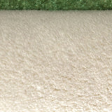Scandinavian Round Imitation Wool Green Neutral Area Rug Image - 9