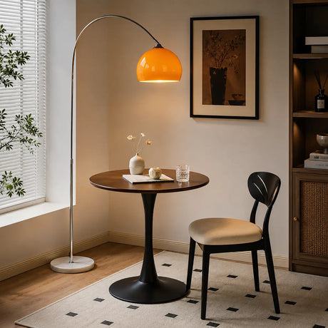 Scandinavian Round Wood Natural Dining Table Image - 1