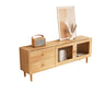 Scandinavian Rubberwood Enclosed Storage TV Stand Image - 3