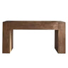 Scandinavian Sled Base Rectangular Natural Console Table Image - 2