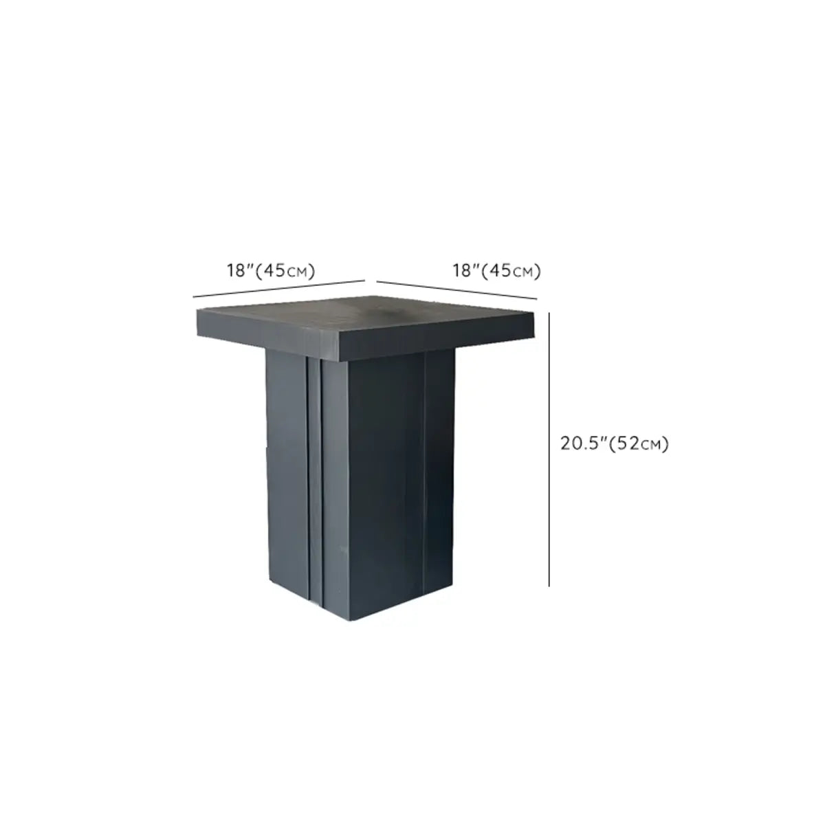 Scandinavian Square Pine Wood Single Coffee Table 