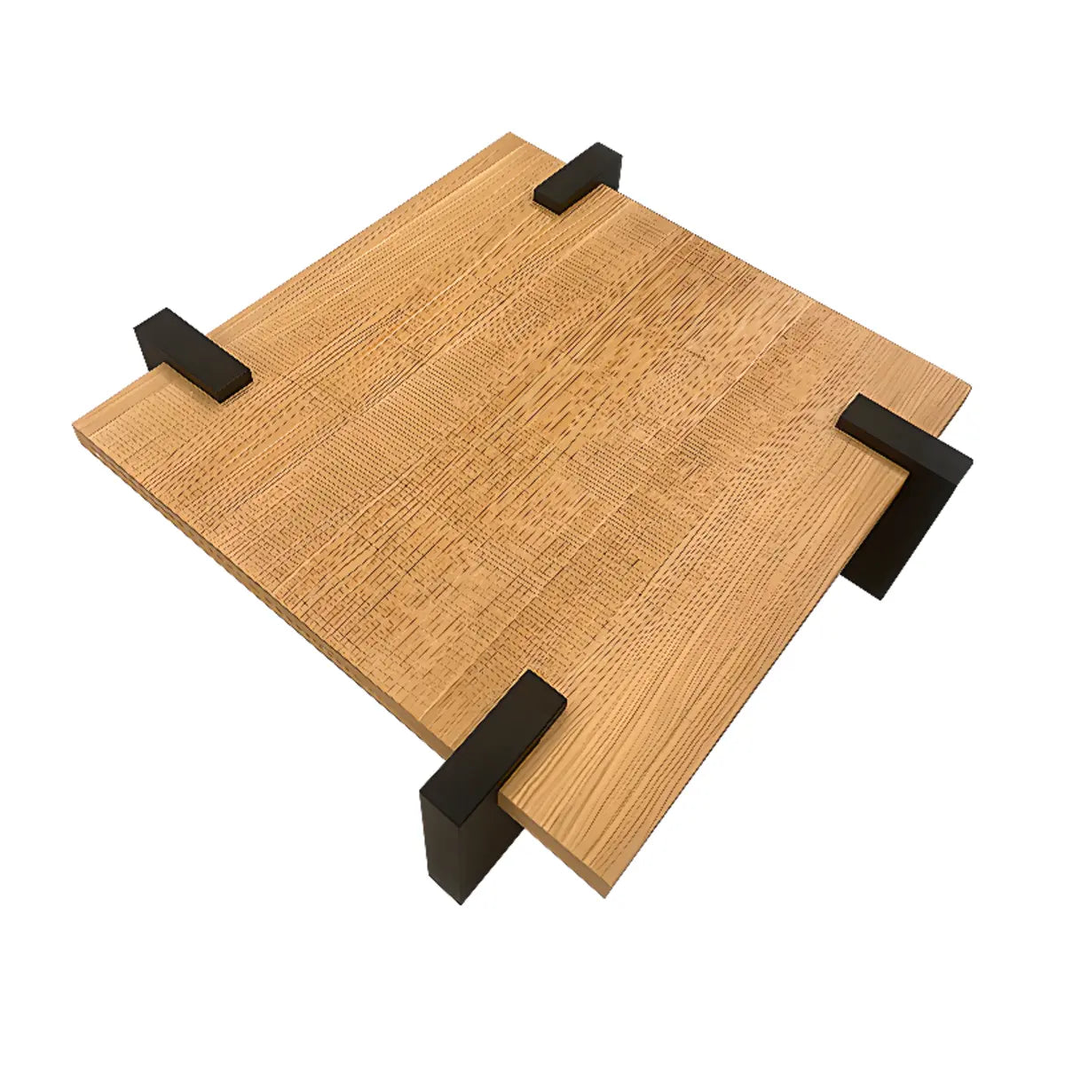 Scandinavian Square Pine Wood Single Coffee Table Image - 2