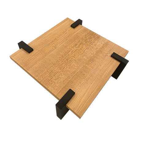 Scandinavian Square Pine Wood Single Coffee Table Image - 2