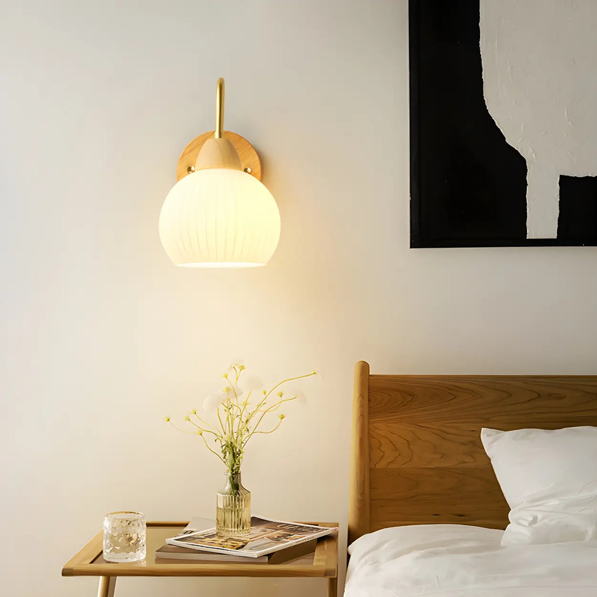 Scandinavian Style White Wall Sconce Light – Homebaa