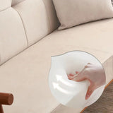 Scandinavian Tech Cloth Tufted Back Rubberwood Leg Sofa Image - 11