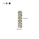 Scandinavian Tiered Shelf Rotating Wood Vertical Corner Bookshelf Image - 31