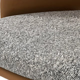 Scandinavian Upholstered Arm Dining Chair with Padded Seat Image - 11