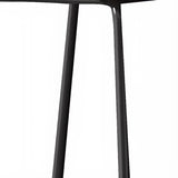 Scandinavian Upholstered Bar Stool with Metal Footrest Image - 6