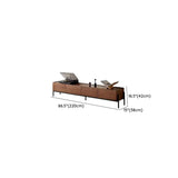 Scandinavian Walnut Sideboard with Drawers TV Stand #size