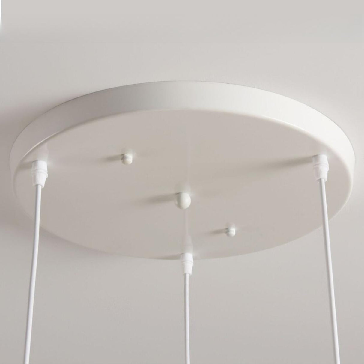 Scandinavian White Fabric Conical Cone Pendant Light Image - 12
