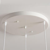Scandinavian White Fabric Conical Cone Pendant Light Image - 12