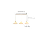Scandinavian White Fabric Conical Cone Pendant Light Image - 25