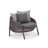 Scandinavian Wicker Gray Patio Sofa Set with Cushions Image - 10