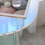 Scratch Resistant Acrylic Gloss Finish Coffee Table Image - 7
