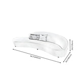 Scratch Resistant Cream Curved Velvet Sectional Sofa Image - 9