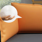 Scratch Resistant Faux Leather Pillow Back Loveseat Image - 18