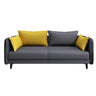 Scratch Resistant Faux Leather Pillow Back Loveseat Image - 6