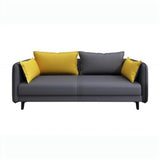Scratch Resistant Faux Leather Pillow Back Loveseat Image - 9