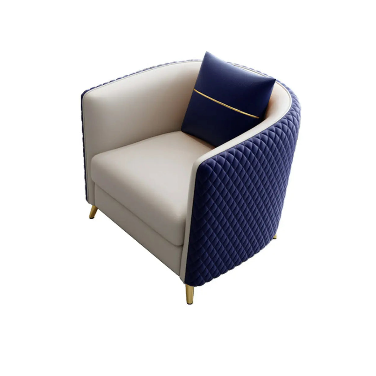 Scratch Resistant Faux Leather Upholstered Back Chair Image - 13