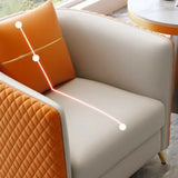 Scratch Resistant Faux Leather Upholstered Back Chair Image - 16