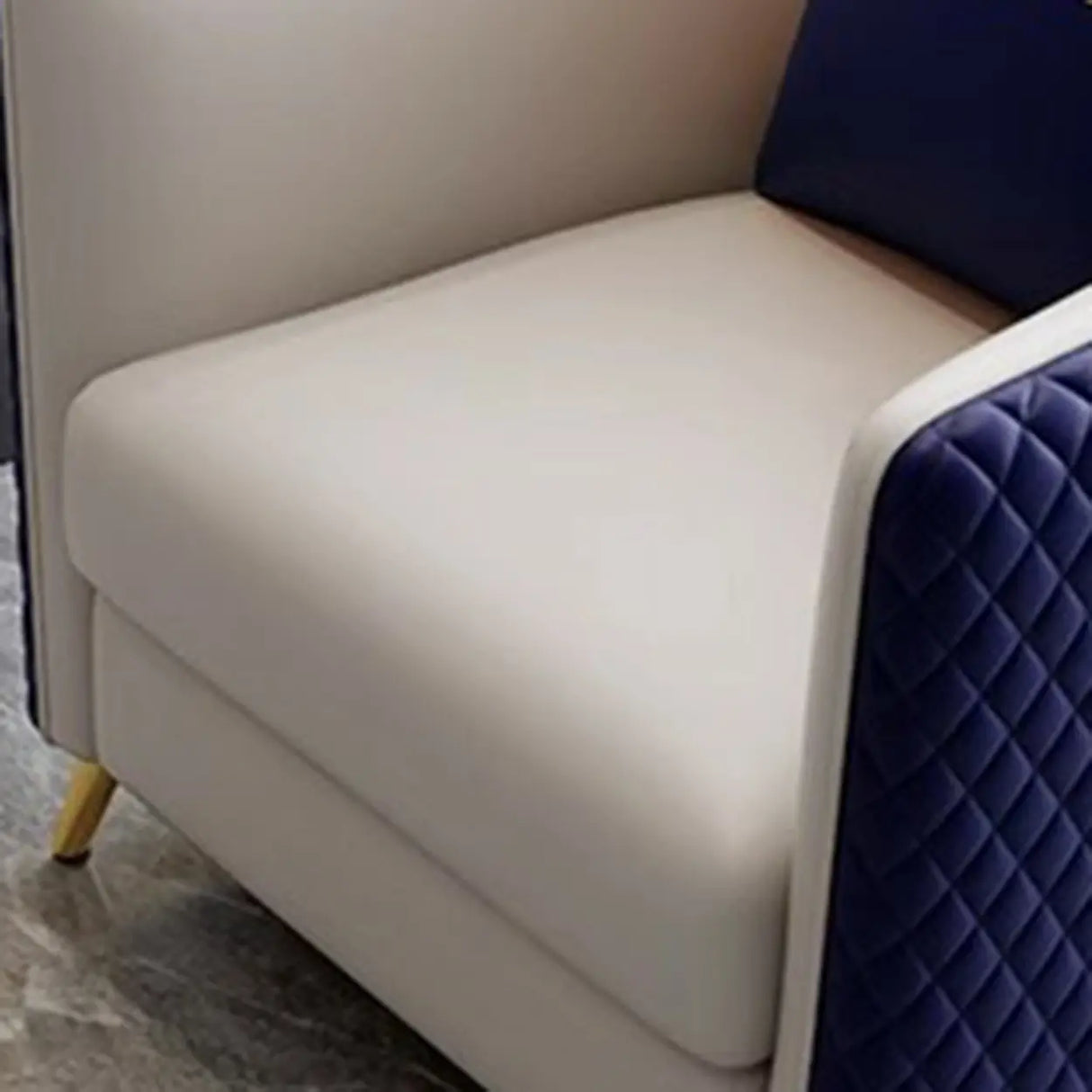 Scratch Resistant Faux Leather Upholstered Back Chair Image - 17